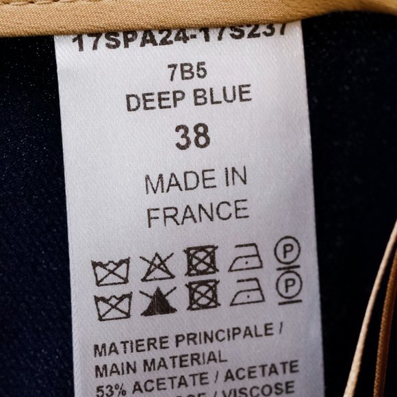 Chloe Deep Blue Wide-Leg High Waisted Trousers - Picture 9 of 11